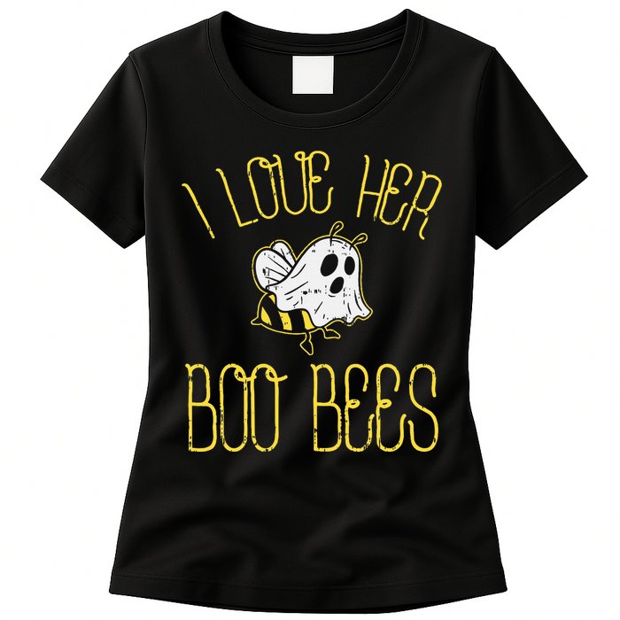 I Love Her Boo Bees Couples Halloween Adult Costume His Women's T-Shirt