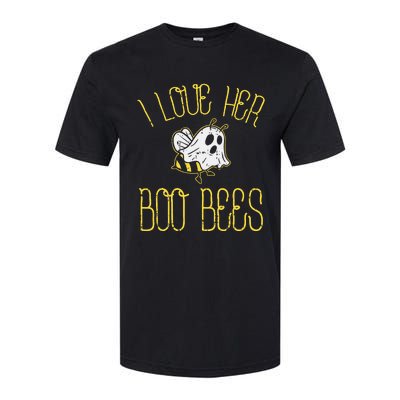 I Love Her Boo Bees Couples Halloween Adult Costume His Softstyle CVC T-Shirt