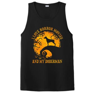 I Love Horror Movies And My Doberman PosiCharge Competitor Tank