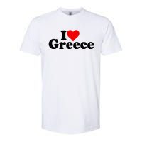 I Love Heart Greece Softstyle CVC T-Shirt