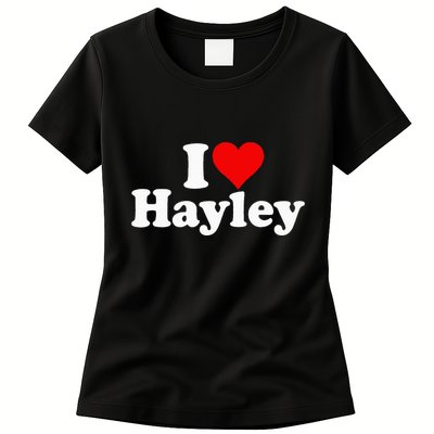 I Love Heart Hayley Womens T-Shirt