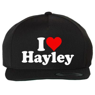 I Love Heart Hayley Wool Snapback Cap