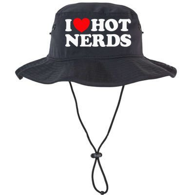 I Love Hot Nerds Funny Geek Science Gamer Smart Thinker Fan Bucket Hat