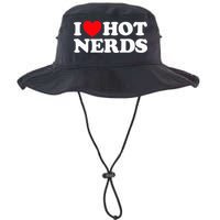 I Love Hot Nerds Funny Geek Science Gamer Smart Thinker Fan Bucket Hat