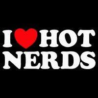 I Love Hot Nerds Funny Geek Science Gamer Smart Thinker Fan 16 in Basic Backpack