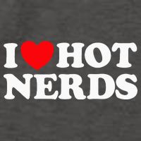 I Love Hot Nerds Funny Geek Science Gamer Smart Thinker Fan Vector Backpack