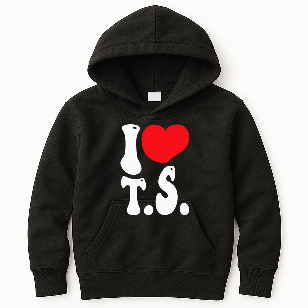 I LOVE HEART TS T S Kids Hoodie