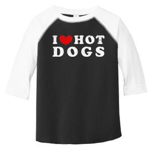 I Love Hot Dogs I Heart Hot Dogs Toddler Fine Jersey T-Shirt