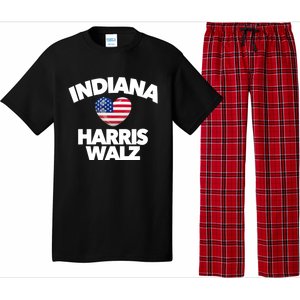 Indiana Loves Harris Walz America Vote Indianapolis Democrat Cute Gift Pajama Set