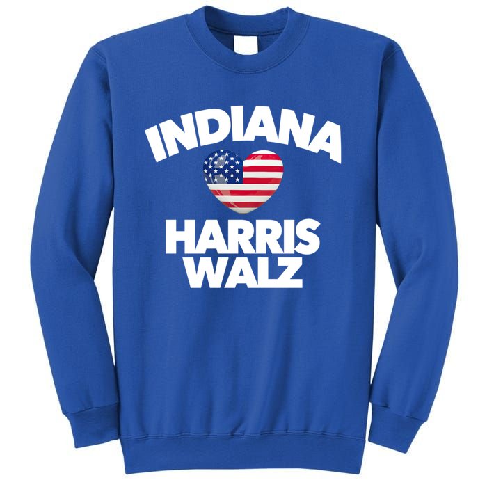 Indiana Loves Harris Walz America Vote Indianapolis Democrat Cute Gift Sweatshirt