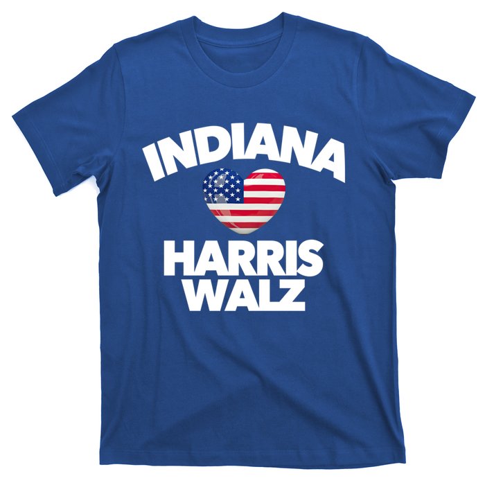 Indiana Loves Harris Walz America Vote Indianapolis Democrat Cute Gift T-Shirt