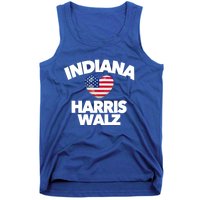 Indiana Loves Harris Walz America Vote Indianapolis Democrat Cute Gift Tank Top