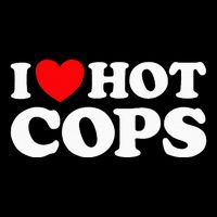 I Love Hot Cops Funny Police Officer Security Protect Job Long Sleeve Shirt