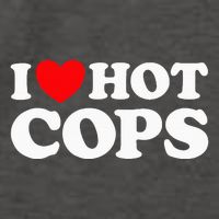 I Love Hot Cops Funny Police Officer Security Protect Job Vector Backpack