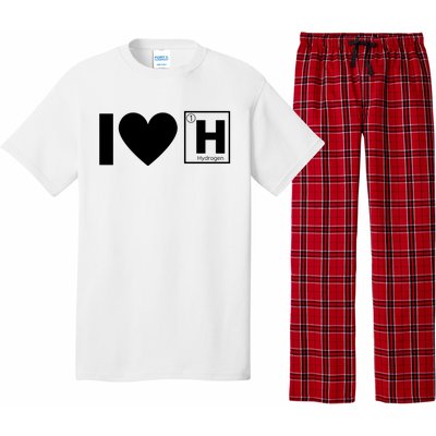 I Love Hydrogen Vehicles H Symbol Periodic Table Fuel Cells FCE Vehicles Pajama Set