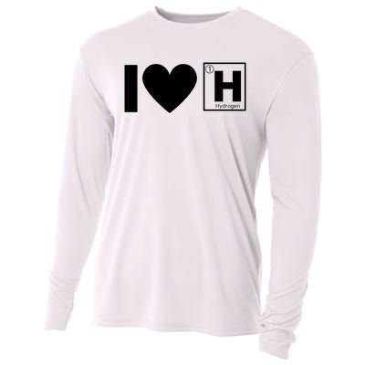 I Love Hydrogen Vehicles H Symbol Periodic Table Fuel Cells FCE Vehicles Cooling Performance Long Sleeve Crew