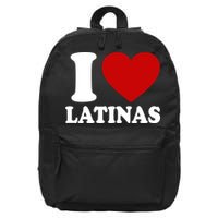 I Love Heart Latinas 16 in Basic Backpack
