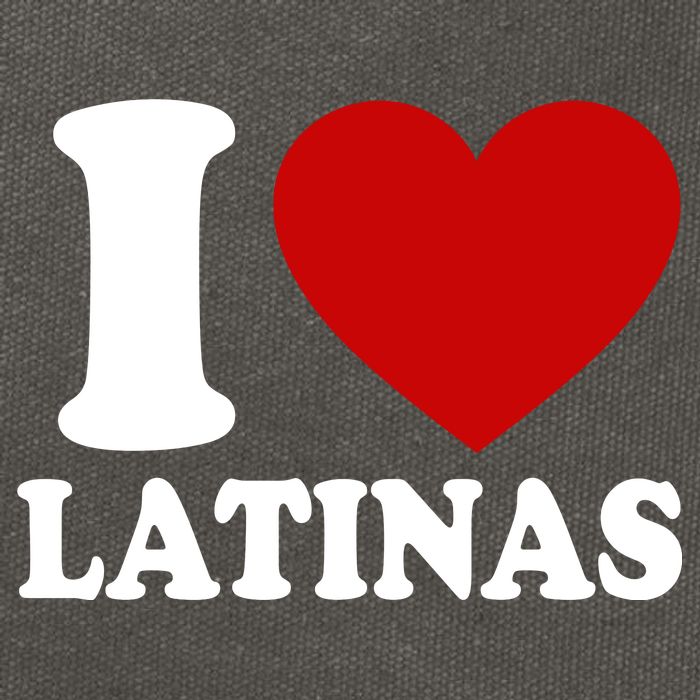 I Love Heart Latinas Cotton Canvas Backpack