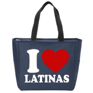 I Love Heart Latinas Zip Tote Bag