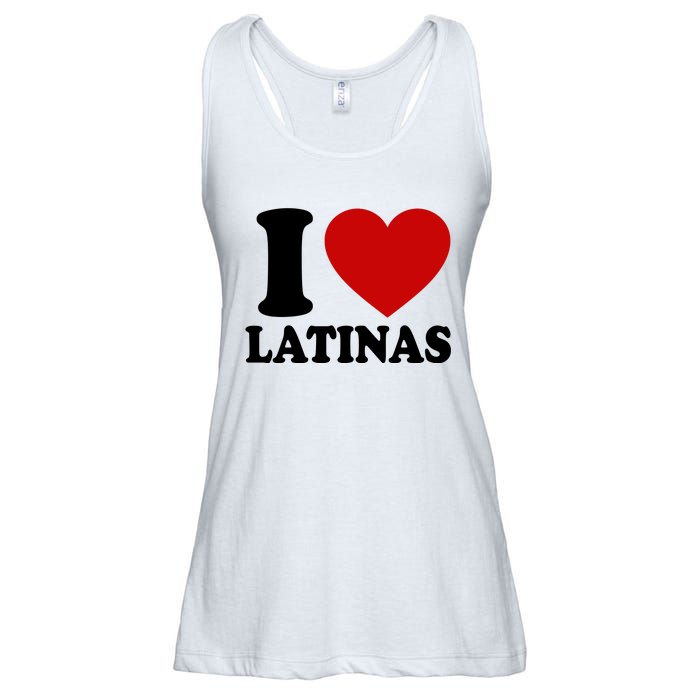 I Love Heart Latinas Ladies Essential Flowy Tank