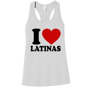 I Love Heart Latinas Women's Racerback Tank