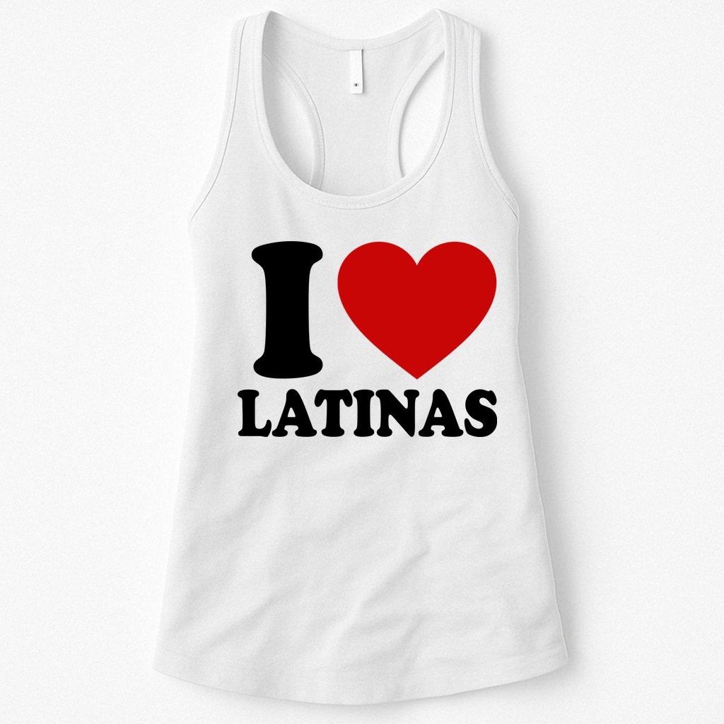I Love Heart Latinas Womens Tank Top