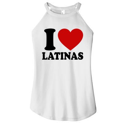 I Love Heart Latinas Women’s Perfect Tri Rocker Tank