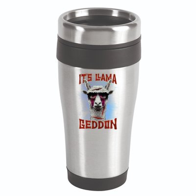 It's Llamageddon Halloween Llama Zombie Funny Spooky Costumes Graphic Plus Size 16oz Travel Tumbler