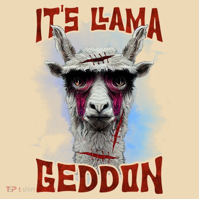It's Llamageddon Halloween Llama Zombie Funny Spooky Costumes Graphic Plus Size Bag