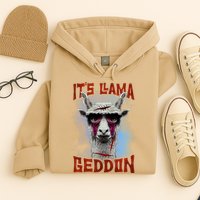 It's Llamageddon Halloween Llama Zombie Funny Spooky Costumes Graphic Plus Size Hoodie