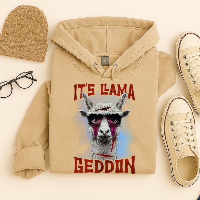It's Llamageddon Halloween Llama Zombie Funny Spooky Costumes Graphic Plus Size Hoodie