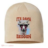It's Llamageddon Halloween Llama Zombie Funny Spooky Costumes Graphic Plus Size Sustainable Beanie