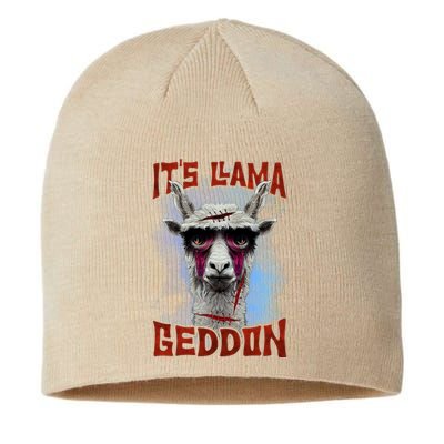 It's Llamageddon Halloween Llama Zombie Funny Spooky Costumes Graphic Plus Size Sustainable Beanie