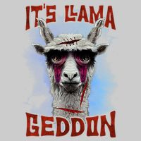 It's Llamageddon Halloween Llama Zombie Funny Spooky Costumes Graphic Plus Size Tie-Dye T-Shirt