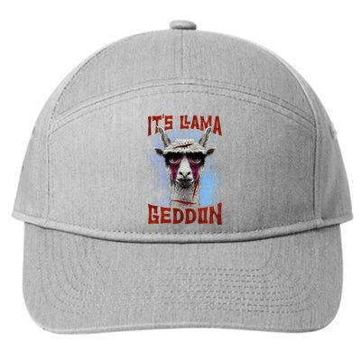 It's Llamageddon Halloween Llama Zombie Funny Spooky Costumes Graphic Plus Size 7-Panel Snapback Hat