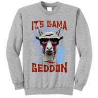 It's Llamageddon Halloween Llama Zombie Funny Spooky Costumes Graphic Plus Size Tall Sweatshirt