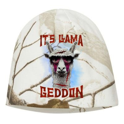 It's Llamageddon Halloween Llama Zombie Funny Spooky Costumes Graphic Plus Size Kati - Camo Knit Beanie