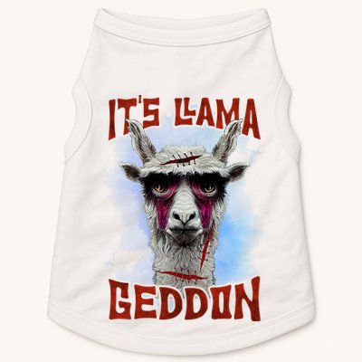It's Llamageddon Halloween Llama Zombie Funny Spooky Costumes Graphic Plus Size Doggie Tank