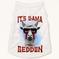 It's Llamageddon Halloween Llama Zombie Funny Spooky Costumes Graphic Plus Size Doggie Tank