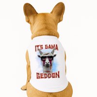 It's Llamageddon Halloween Llama Zombie Funny Spooky Costumes Graphic Plus Size Doggie Tank
