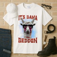 It's Llamageddon Halloween Llama Zombie Funny Spooky Costumes Graphic Plus Size Tall T-Shirt