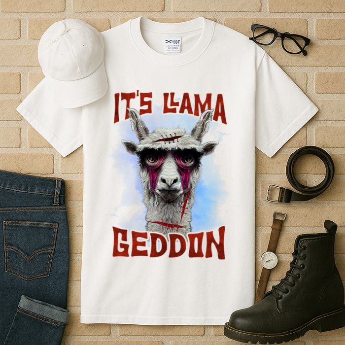 It's Llamageddon Halloween Llama Zombie Funny Spooky Costumes Graphic Plus Size Tall T-Shirt
