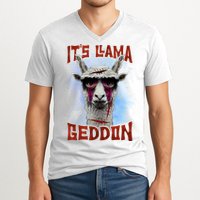 It's Llamageddon Halloween Llama Zombie Funny Spooky Costumes Graphic Plus Size V-Neck T-Shirt