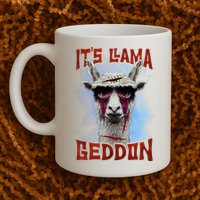 It's Llamageddon Halloween Llama Zombie Funny Spooky Costumes Graphic Plus Size Mug
