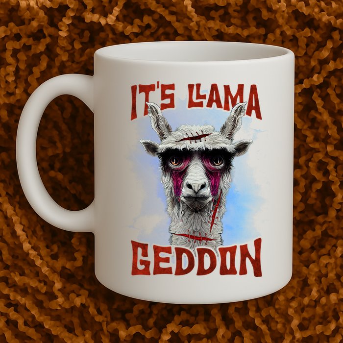 It's Llamageddon Halloween Llama Zombie Funny Spooky Costumes Graphic Plus Size Mug