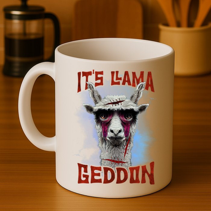 It's Llamageddon Halloween Llama Zombie Funny Spooky Costumes Graphic Plus Size Mug