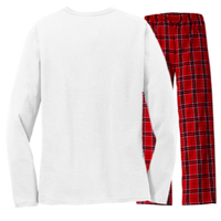 It's Llamageddon Halloween Llama Zombie Funny Spooky Costumes Graphic Plus Size Women's Long Sleeve Flannel Pajama Set 