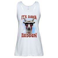 It's Llamageddon Halloween Llama Zombie Funny Spooky Costumes Graphic Plus Size Ladies Essential Flowy Tank