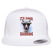It's Llamageddon Halloween Llama Zombie Funny Spooky Costumes Graphic Plus Size Flatbill Hat