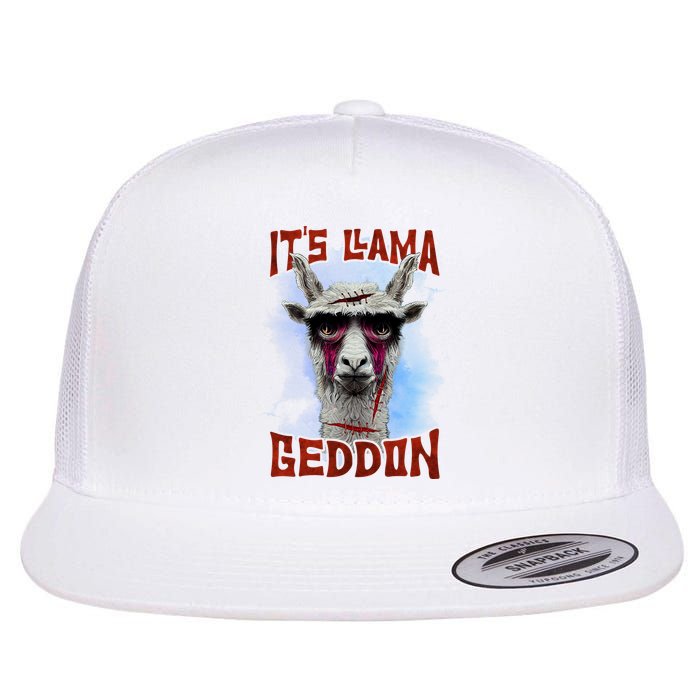 It's Llamageddon Halloween Llama Zombie Funny Spooky Costumes Graphic Plus Size Flatbill Hat